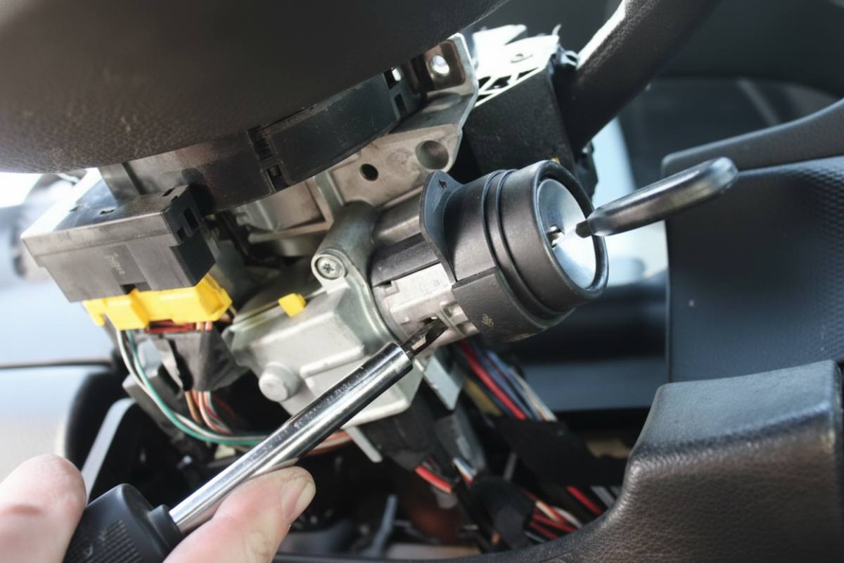 Automotive lock cylinder service