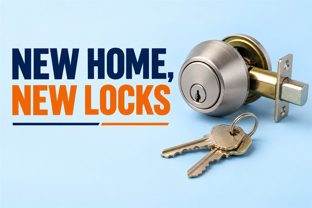 Change locks after moving: residential keys and hardware